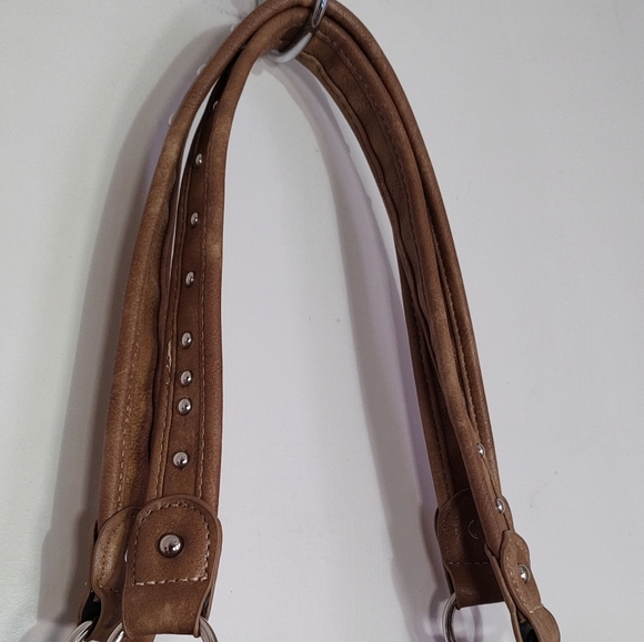 Montana West Burlap Tan Tote Bag with Tribal Design - Picture 12 of 16